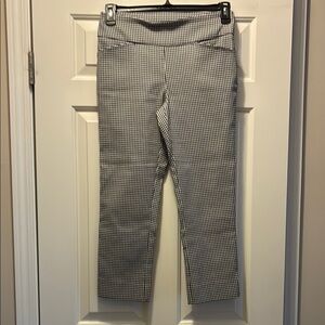 Jules & Leopold Black and White Gingham Ankle Pants